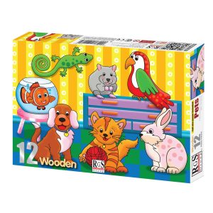 RGS PETS WOODEN PUZZLE A4 12 PIECE