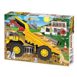 RGS DUMP TRUCK WOODEN PUZZLE A4 24 PIECE