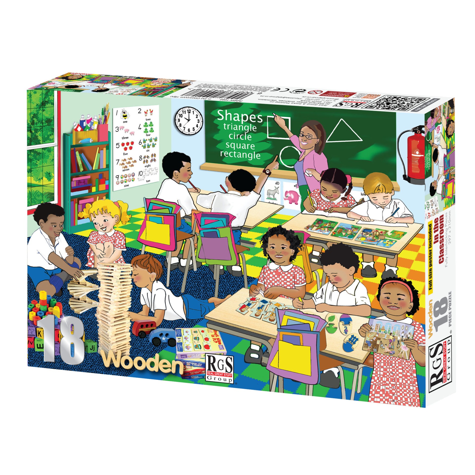 RGS IN THE CLASSROOM WOODEN PUZZLE A4 18 PIECE