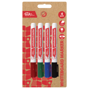 PNA Whiteboard Markers Bullet Tip Set of 4