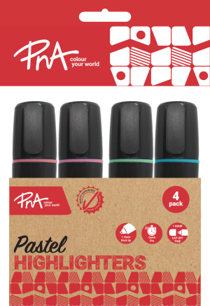 PNA PASTEL HIGHLIGHTERS WALLET OF 4