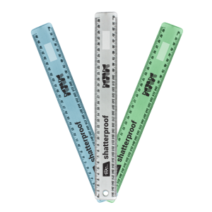 PNA SHATTERPROOF RULER 30CM ASSORTED