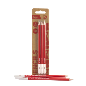 PNA Pencils HB Carded Pack of 3