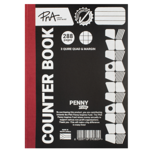 PNA COUNTER BOOK 3 QUIRE 288 PAGE Q/M