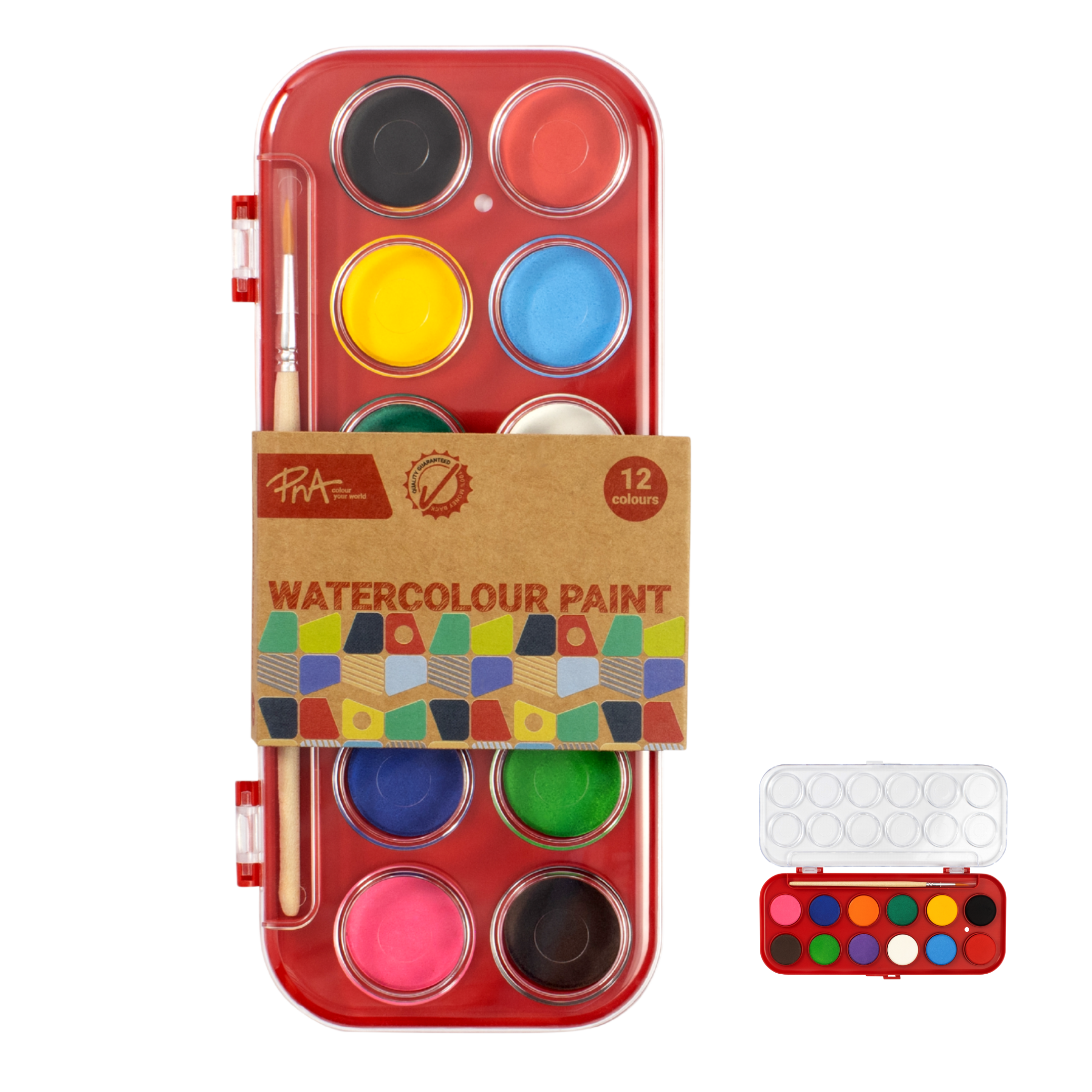 PNA SCHOOL WATERCOLOUR 12 COLOURS