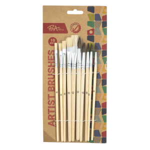 PNA BRUSHES NYLON PROFESSIONAL SET OF 10