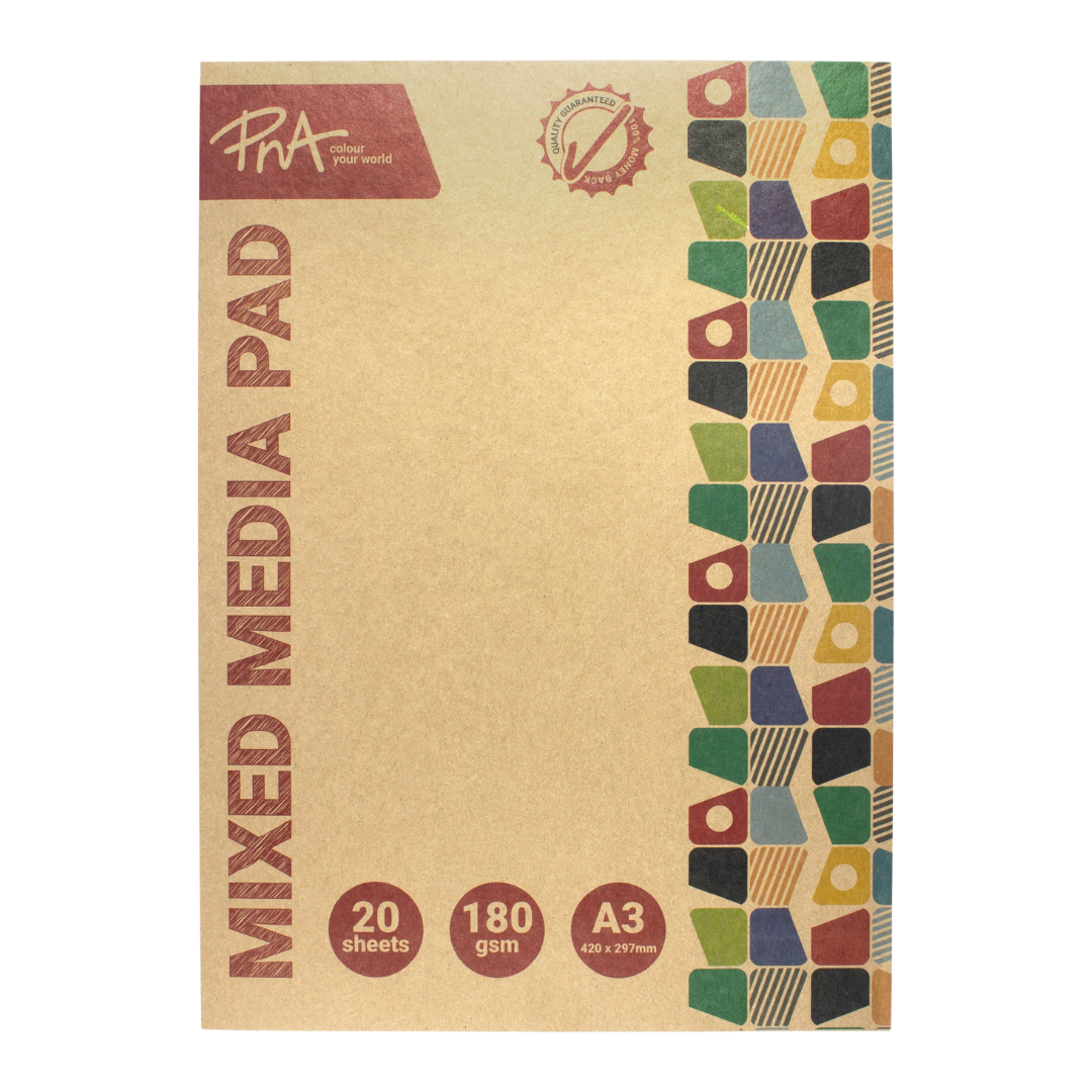 PNA Mixed Media 180gsm A3 20 Sheets
