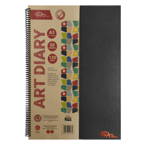 PNA ART DIARY HARD COVER 120GSM A3 50 SHEETS