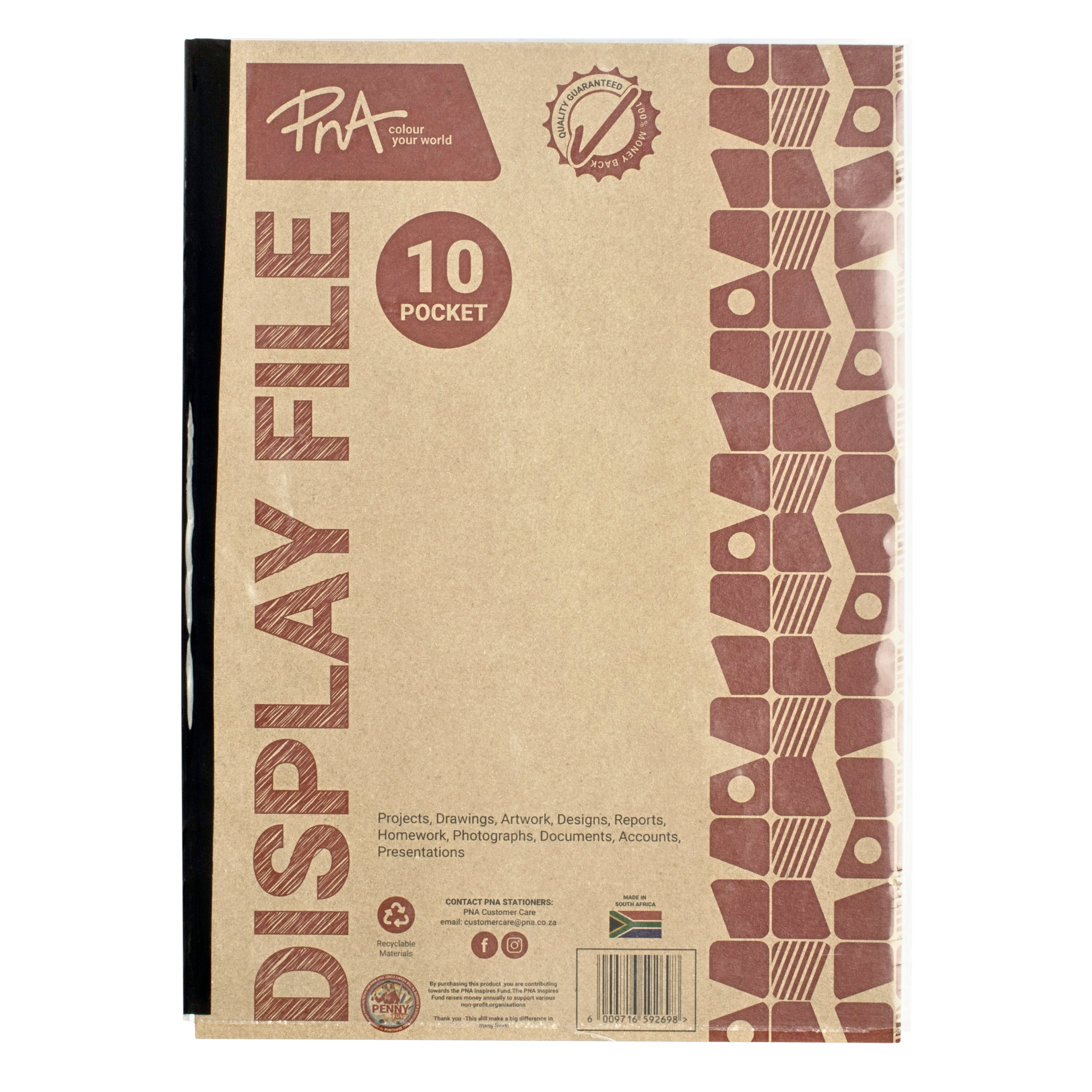 PNA DISPLAY FILE A4 10 POCKET