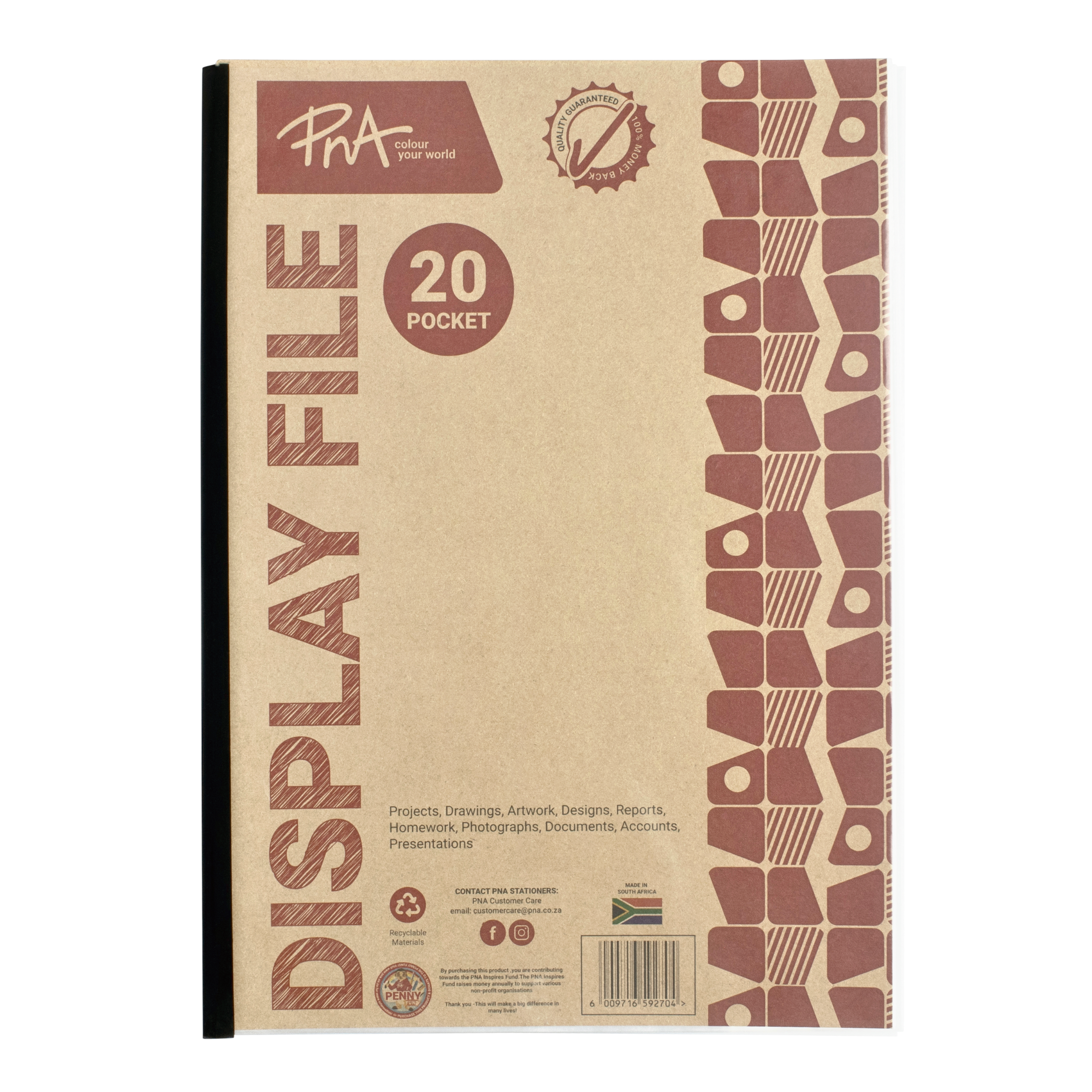 PNA DISPLAY FILE A4 20 POCKET