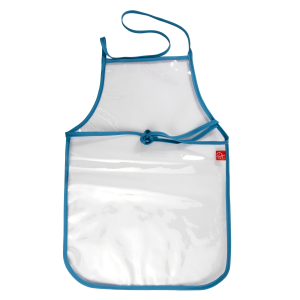 PNA JUNIOR SCHOOL APRON CLEAR LUMO BLUE SINGLE