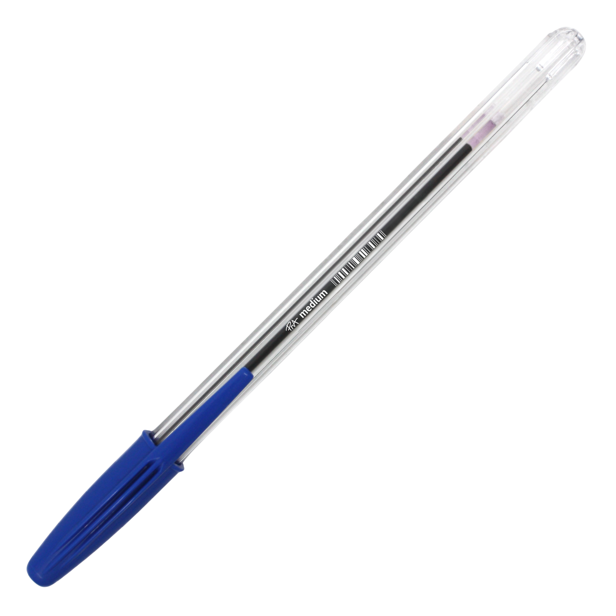 PNA BALLPEN MEDIUM TIP CLEAR BLUE