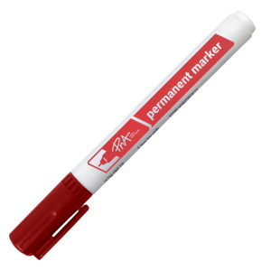 PNA Permanent Marker Ultra Fine Tip Red