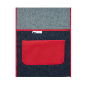 MEECO DENIM CHAIR BAG RED 380MM
