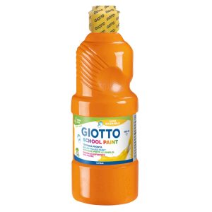 GIOTTO SCHOOL PAINT ORANGE 500ML