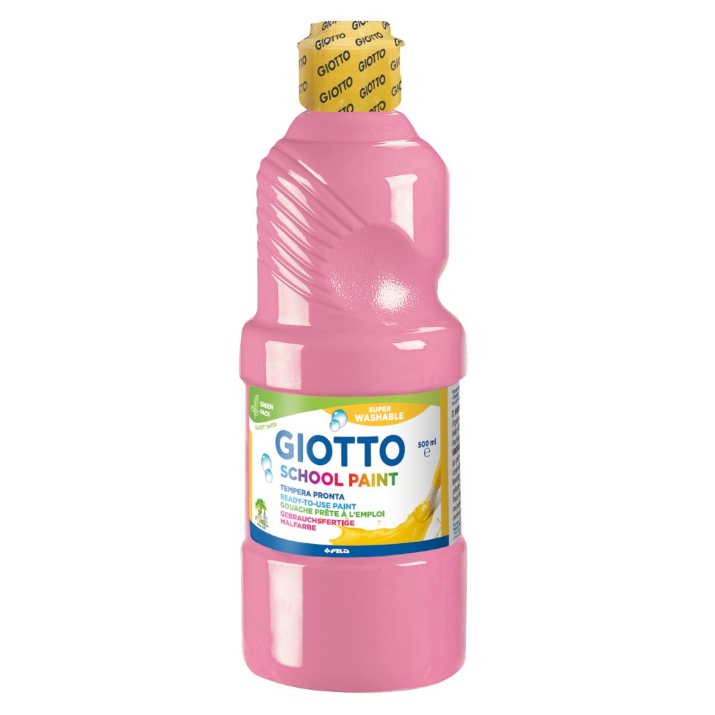 GIOTTO SCHOOL PAINT PINK 500ML