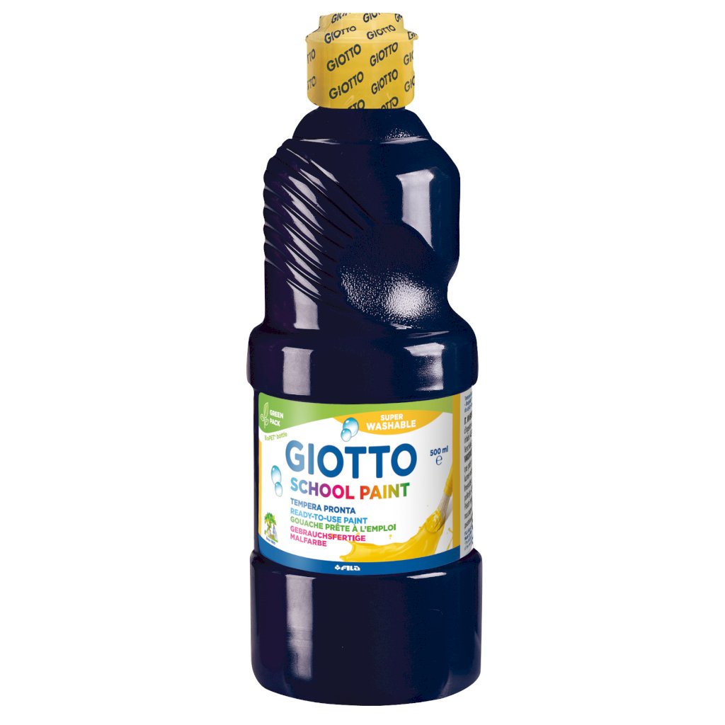 GIOTTO SCHOOL PAINT BLACK 500ML