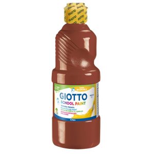 GIOTTO SCHOOL PAINT BROWN 500ML