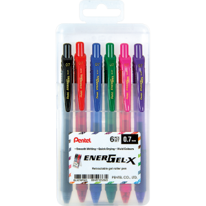 PENTEL ENERGEL-X PENS WALLET OF 6