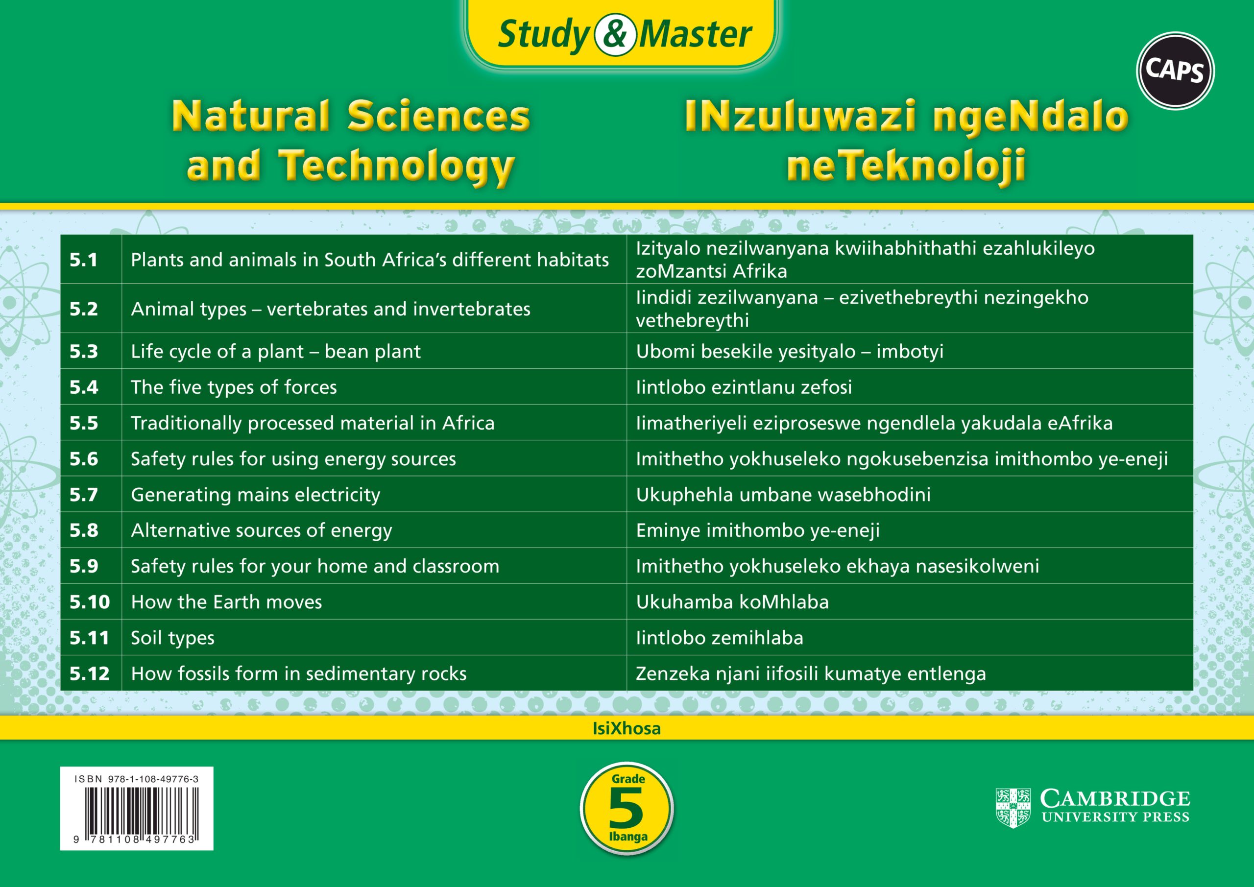 Cambridge Study & Master Inzululwazi Ngendalo Neteknoloji Ibanga 5 (Poster Pack - 12 Posters In Carry Case)