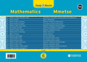 Cambridge Study & Master Mmetse Kereiti 6 (Revision Card Pack In Sleeve)