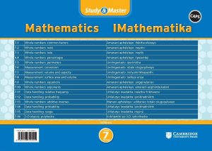 CAMBRIDGE STUDY & MASTER IMATHEMATIKA IBANGA 7 (REVISION CARD PACK IN SLEEVE)