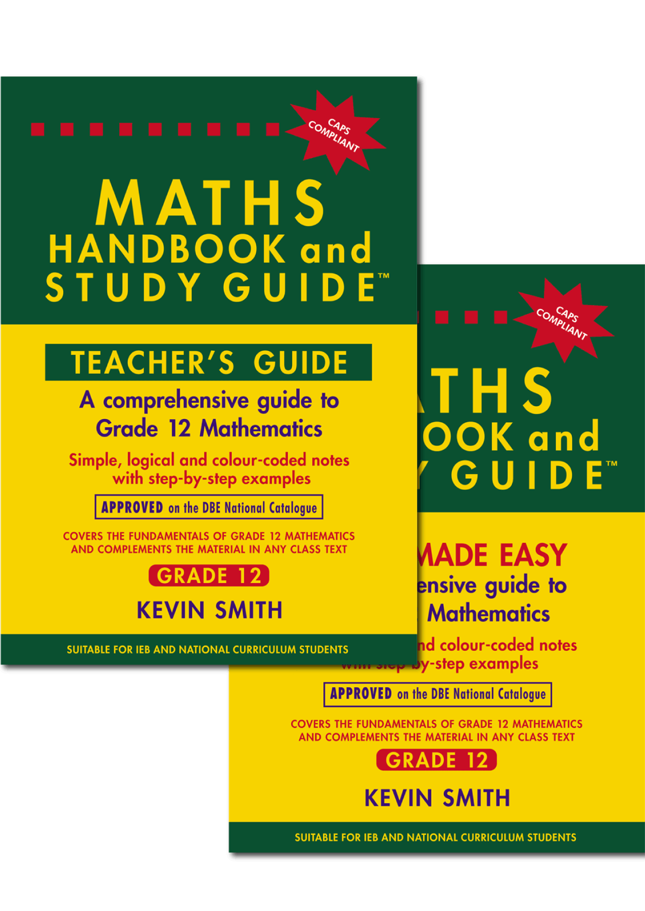 Berlut Maths Handbook & Study Guide - Grade 12- Combo Pack L,B, & Answer Book - (New Combo)