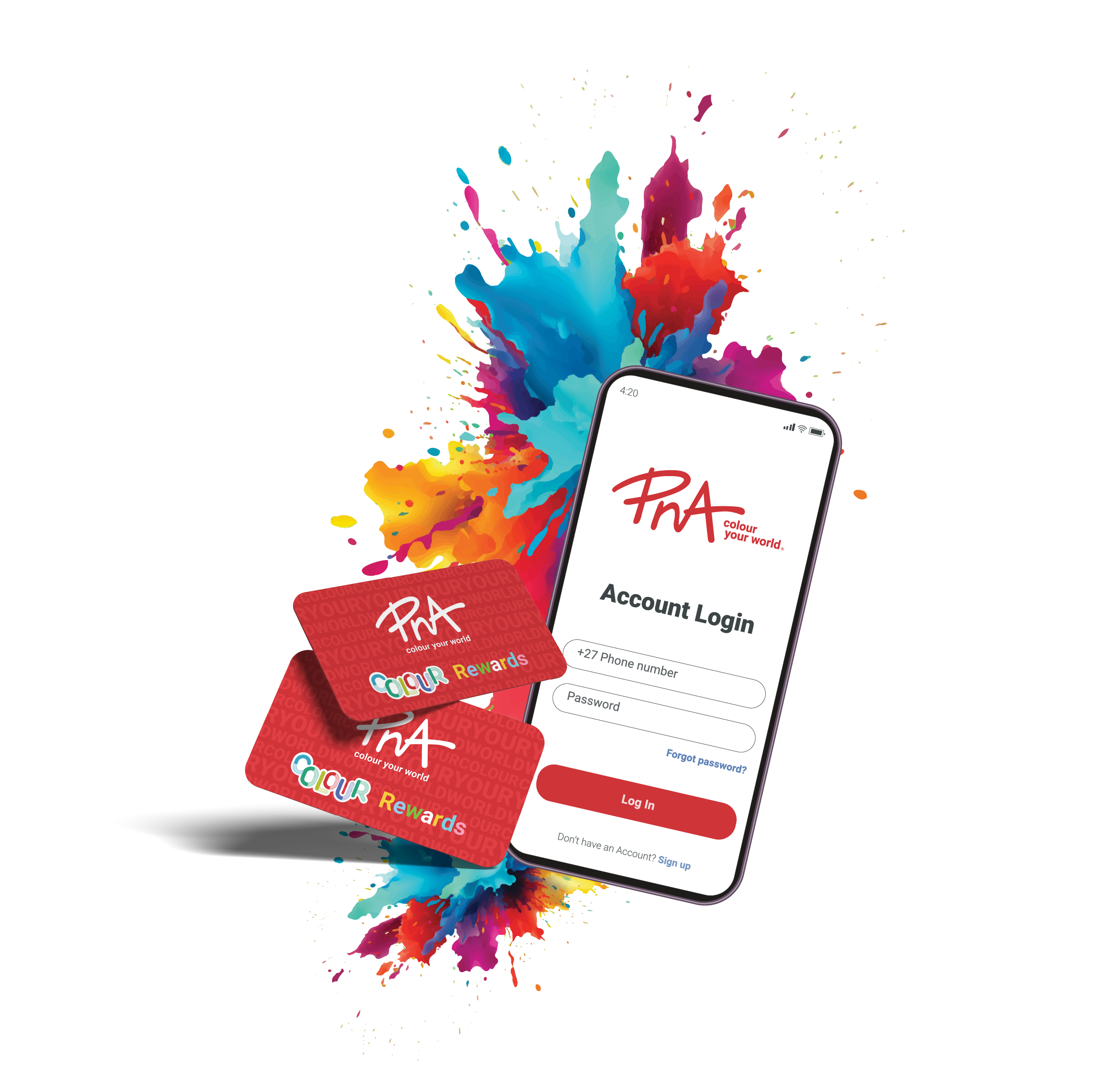 PNA COLOUR Rewards App, Membership Cards and Colour Splash